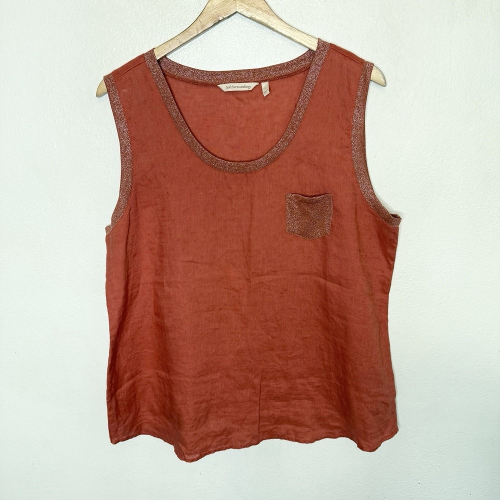 Soft Surroundings Rust Tank Top